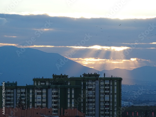 Canvas Print cielo rompiimiento de gloria el consul malaga