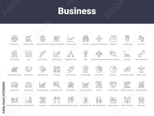 business outline icons