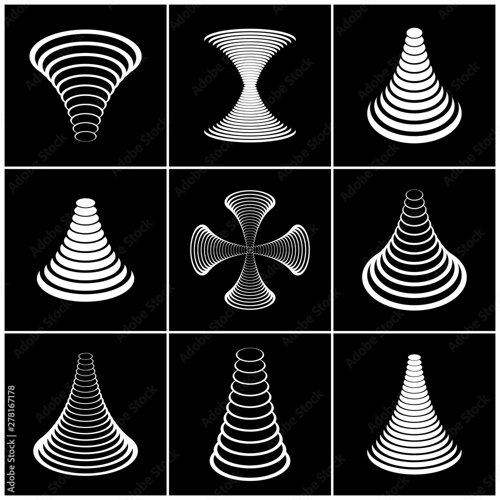 Design elements set. Abstract geometric icons . Design elements set. Abstract geometric icons .