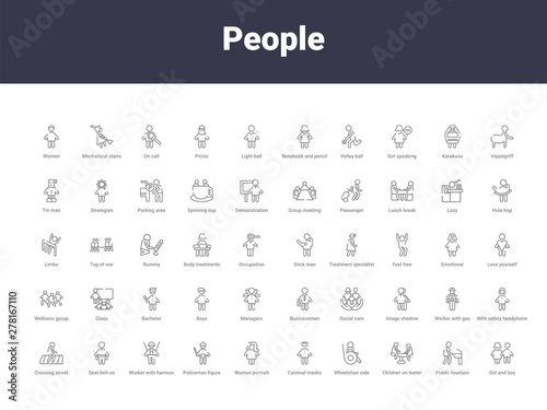 people outline icons
