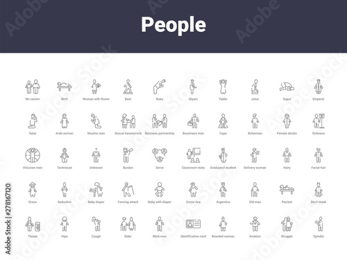 people outline icons