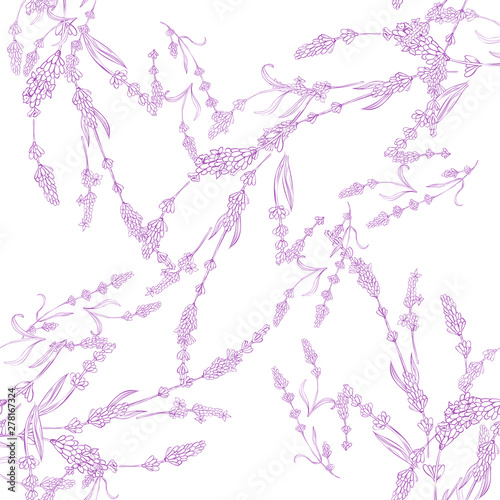Modern abstract design template with pink lavender violet pattern on purple background for textile design. Fabric texture.