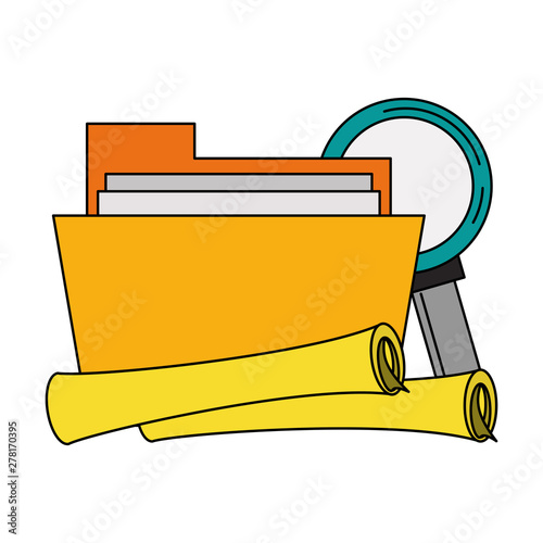 documents files system archives cartoon