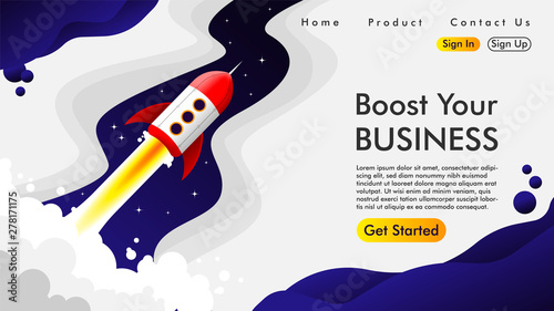 Abstract Web design and Landing page background