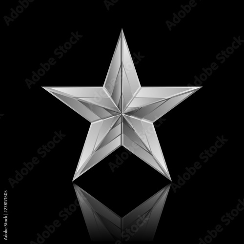 Vector illustration of Silver Star