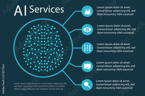 Artificial intelligence design concept