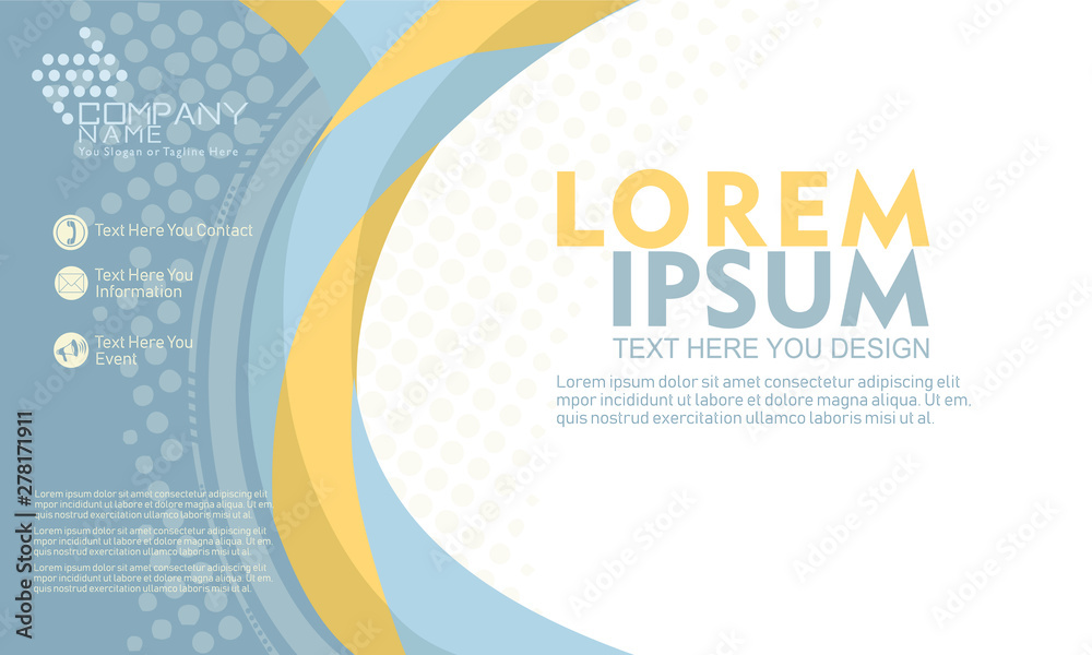 Fototapeta premium abstract vector background for brochure, website, flyer template design 