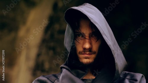 an evil monk in the hood