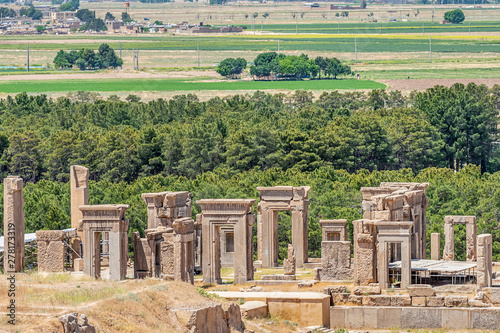 Hadish Palace, one of the complex in ancient Persepolis, ancient capital of old Persian Achaemenid Empire in Iran photo