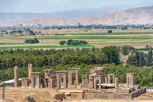 Hadish Palace, one of the complex in ancient Persepolis, ancient capital of old Persian Achaemenid Empire in Iran photo