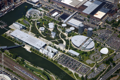 Luftaufnahme Autostadt Wolfsburg