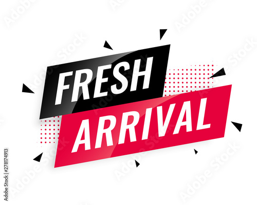 abstract fresh arrival banner template