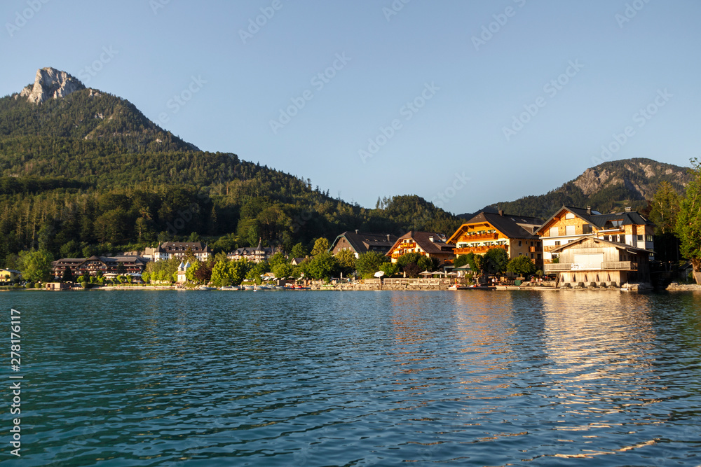 Fuschlsee in the Salzkammergut, Austria, 2019