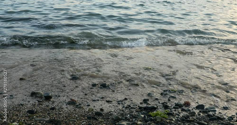 Beautiful water waves and tide on beach Beautiful water waves and tide on beach