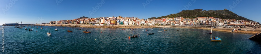 Panorama vie of coastal city