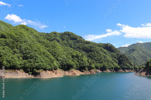 奥神流湖（群馬県上野村）,lake okukanna,ueno village,gunma,japan © sirius