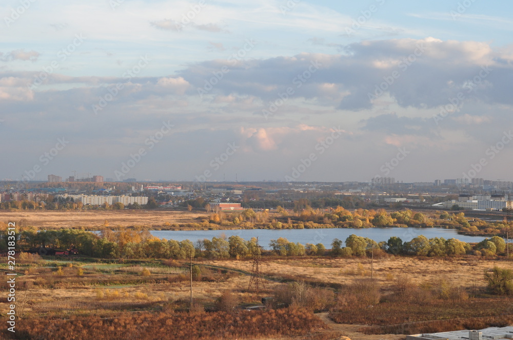 Obraz premium Black Lake, Lyubertsy, Russia