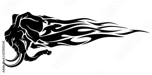 Elephant Flame Side View