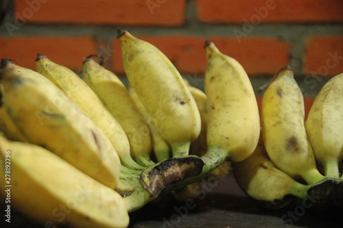 banana yellow color fruit - healthy food - nature photo