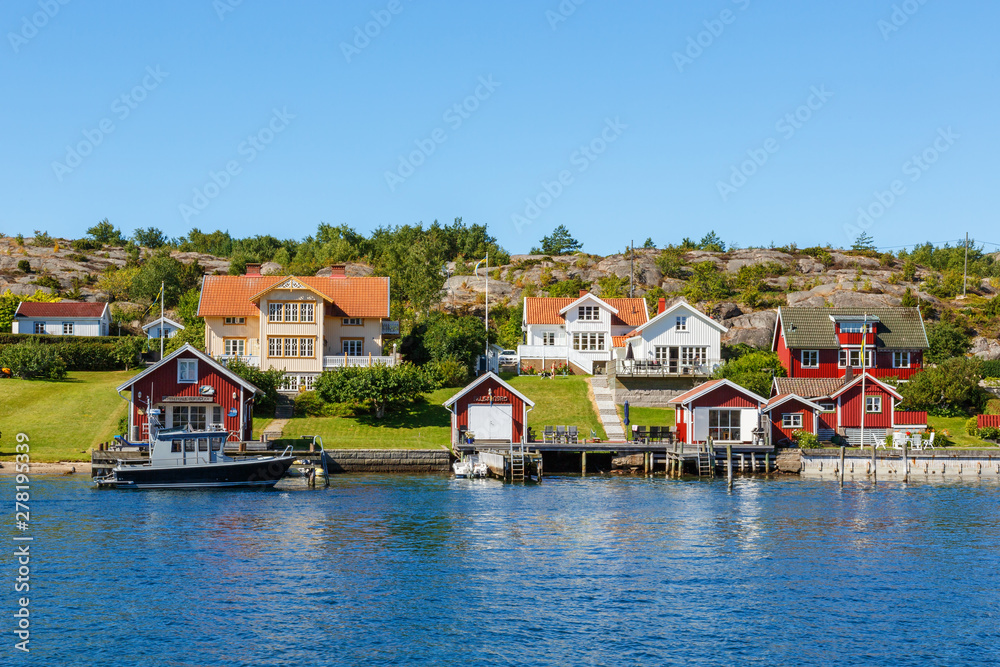 Idyllic summer houses on the Swedish west coast