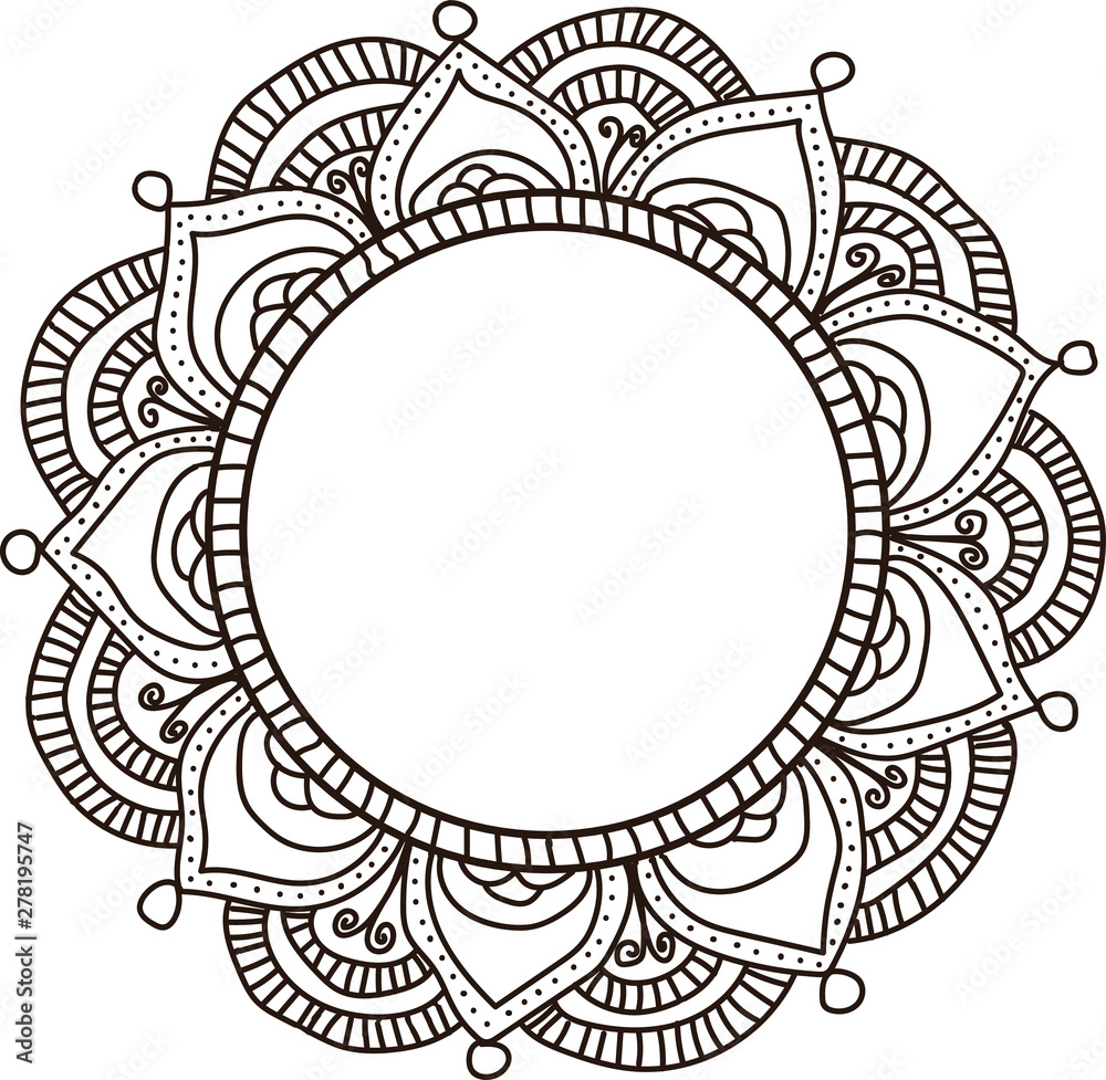 mandala frame mandala frame