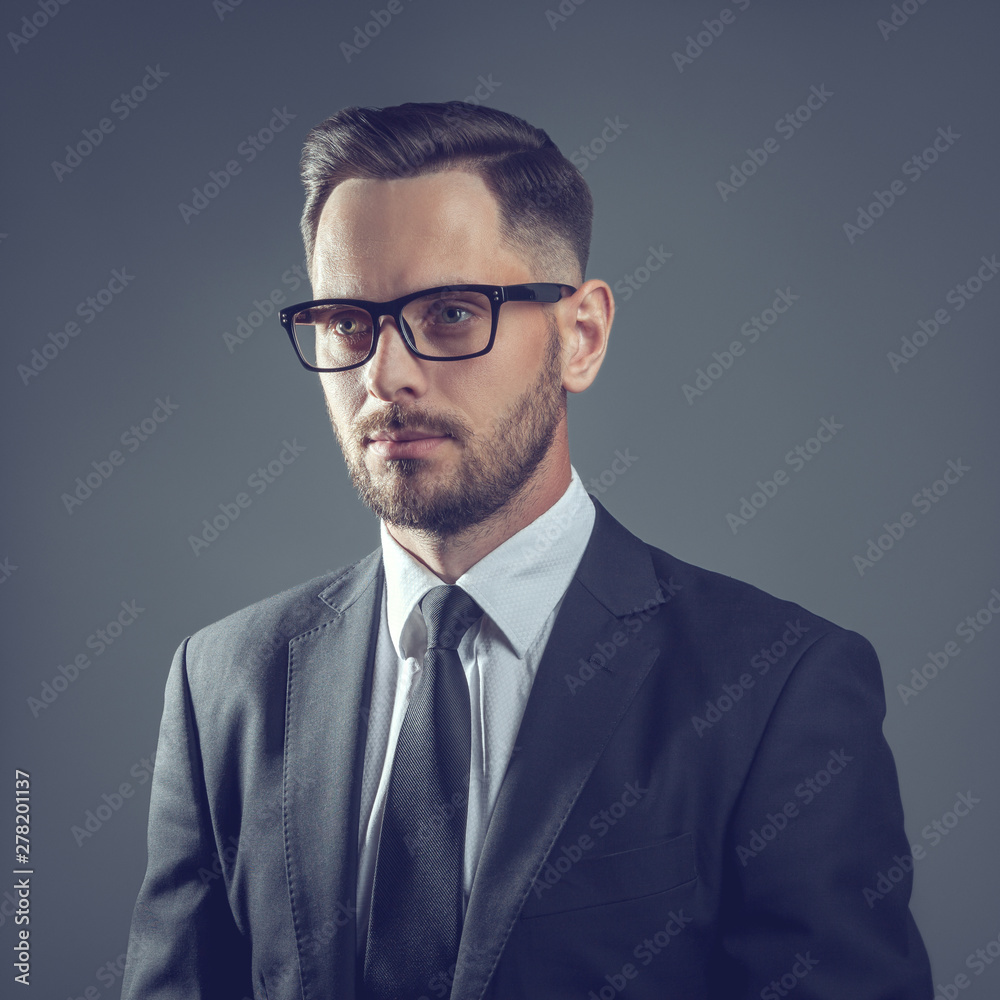 Portrait of a businessman on a white background Portrait of a businessman on a white background