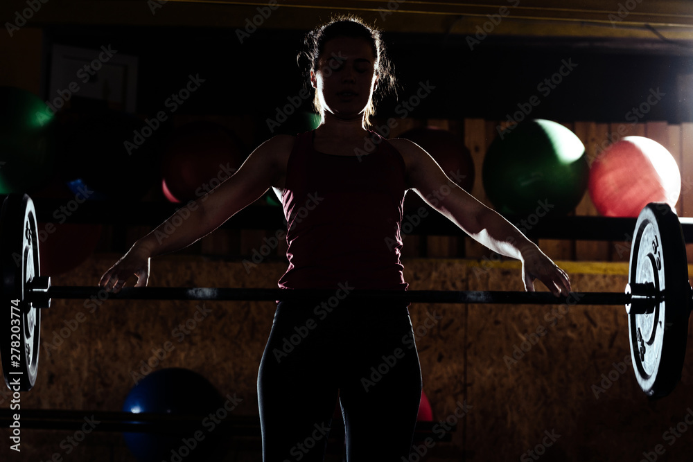 Fototapeta premium Active girl in the gym