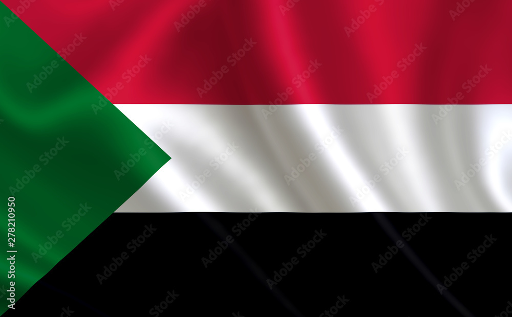 Image of the flag Sudan. Series Image of the flag Sudan. Series