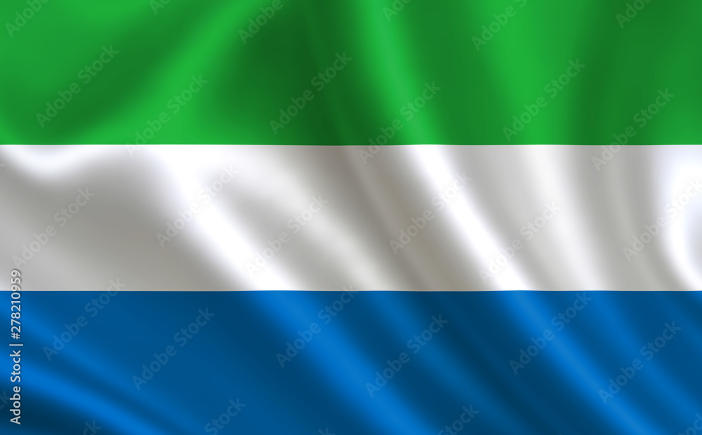 Image of the flag Sierra Leone. Series 