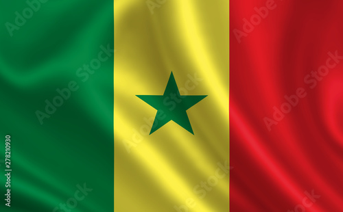 Image of the flag Senegal. Series 