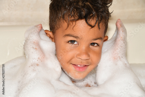 Boy in Bubble Bath