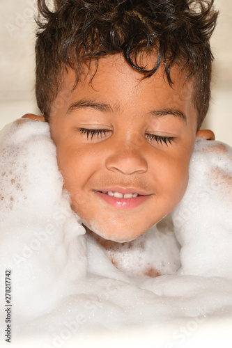 Boy in Bubble Bath