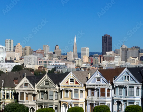Victorian Row, San Francisco, California