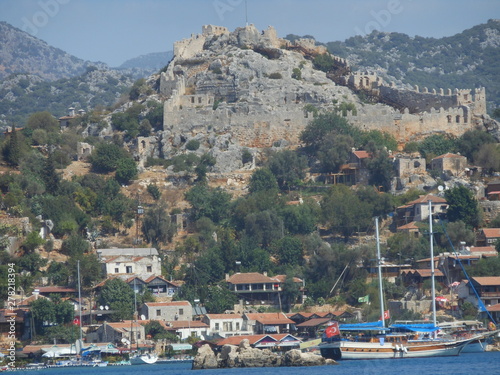 aerial view of pamukalle photo