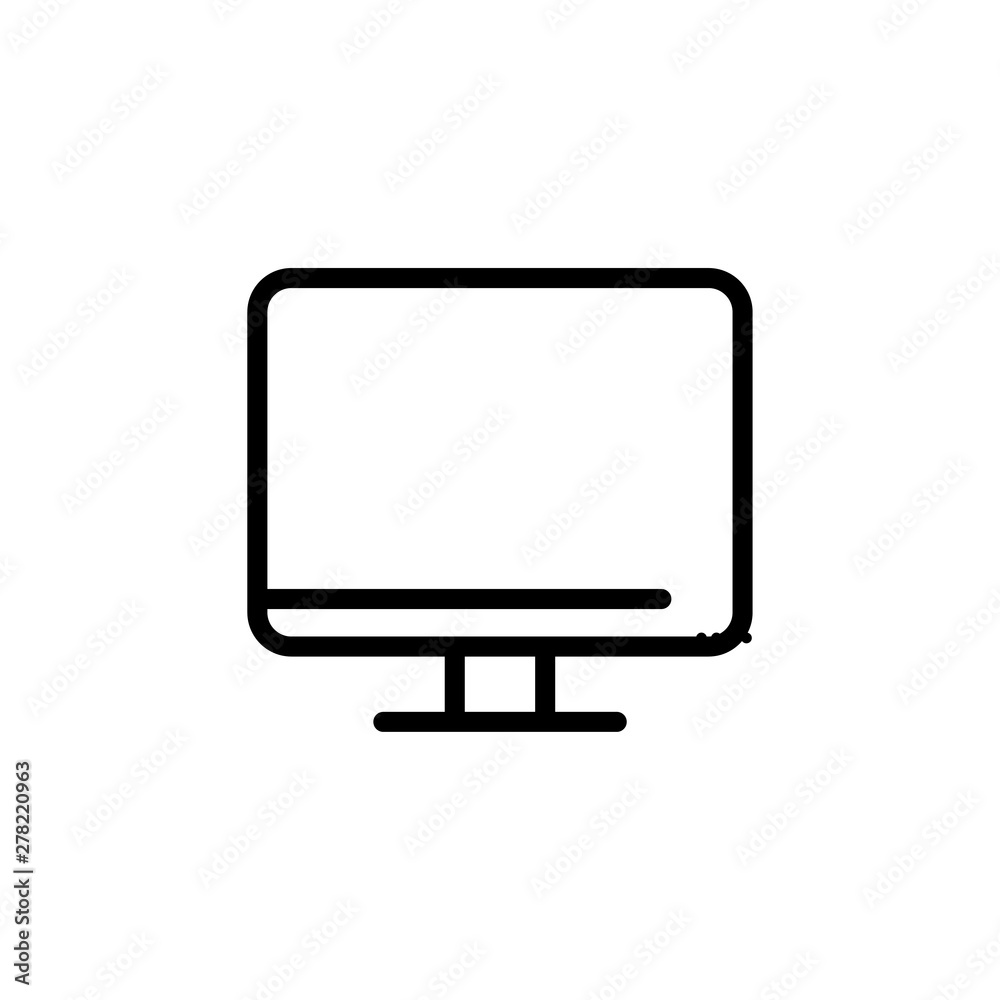 Monitor, screen, symbol, icon vector illustration Monitor, screen, symbol, icon vector illustration