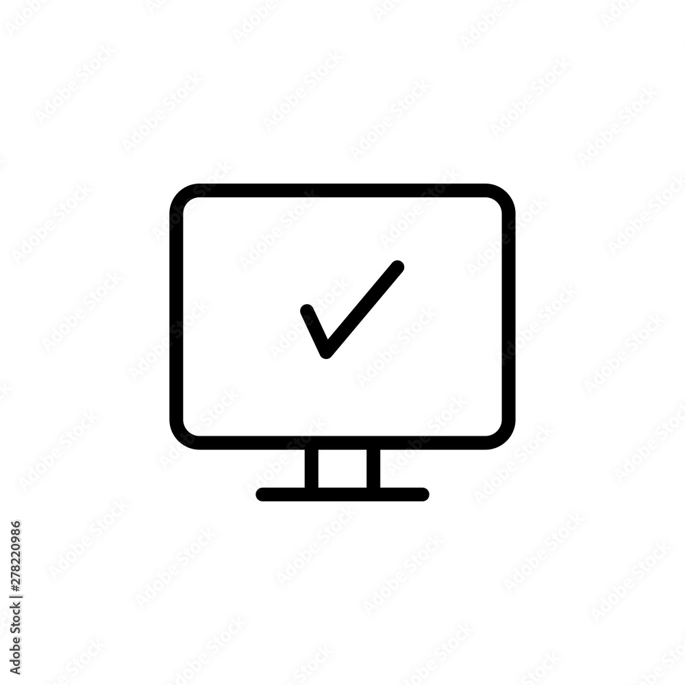Monitor, screen, symbol, icon vector illustration Monitor, screen, symbol, icon vector illustration