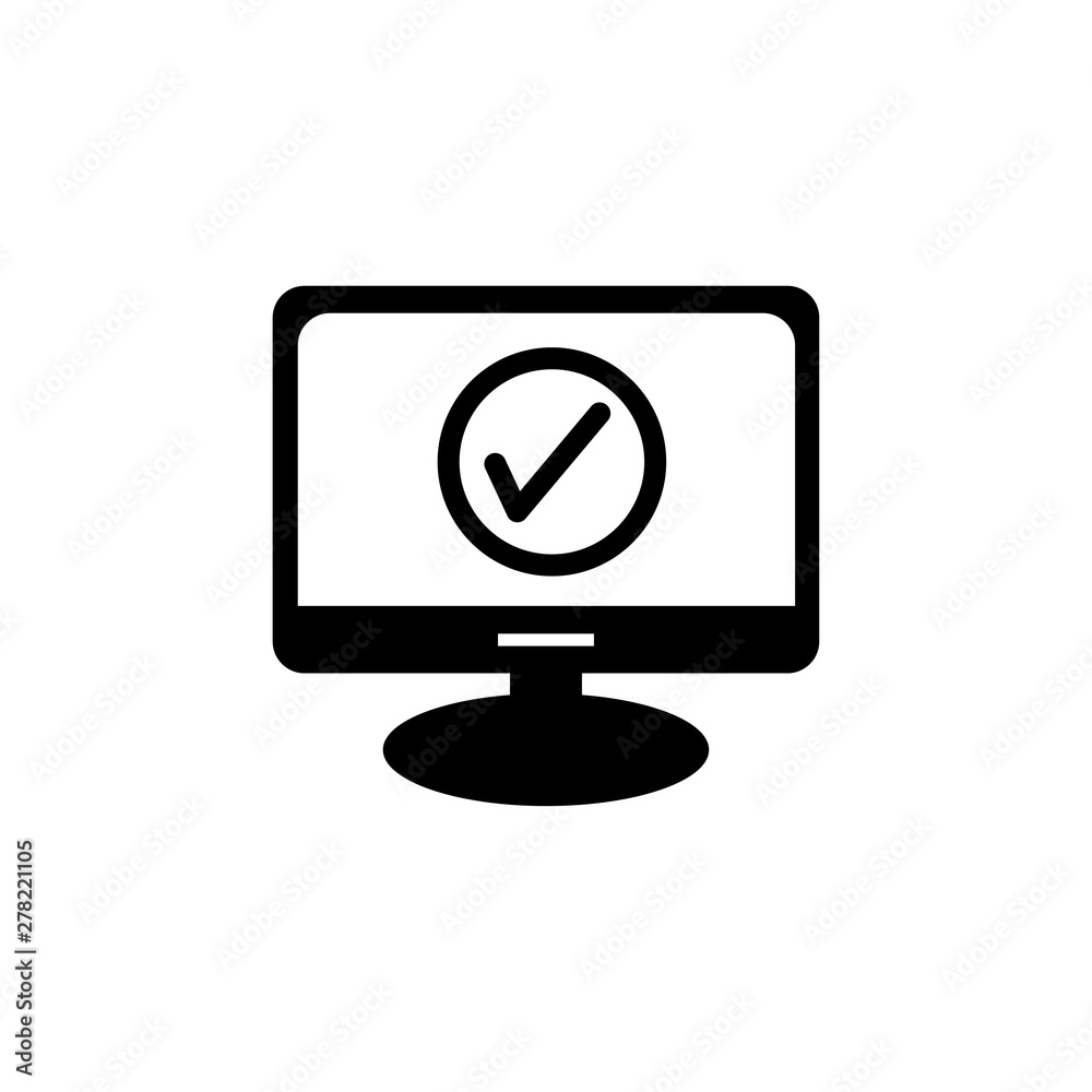 Monitor, screen, symbol, icon vector illustration Monitor, screen, symbol, icon vector illustration