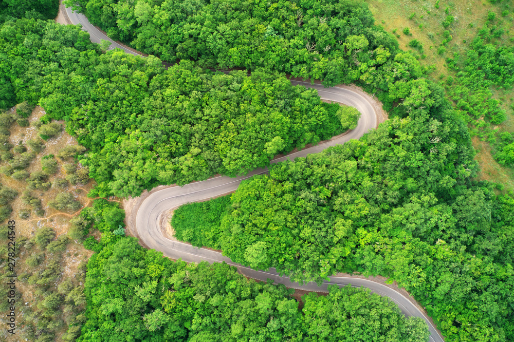 Road serpentine in mountain. Road serpentine in mountain.