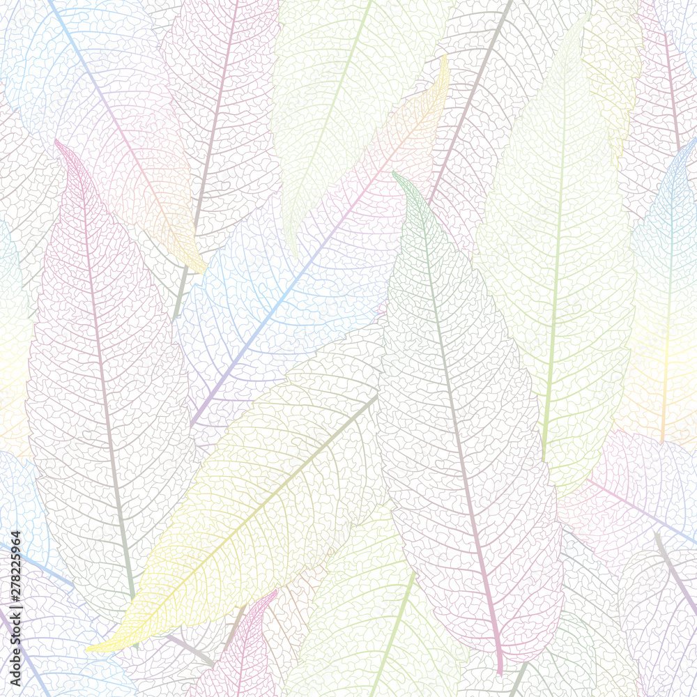 Seamless pattern with leaves. Vector illustration. Seamless pattern with leaves. Vector illustration.