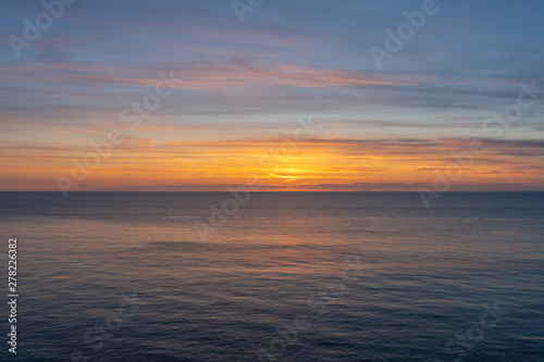 Etretat, France - 05 31 2019: sunset over the sea of Etretat © Franck Legros