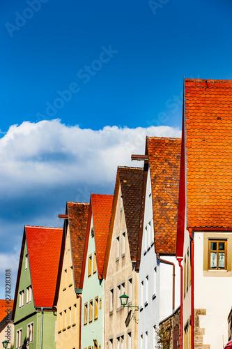 Dächer in Rothenburg ob der Tauber Deutschland