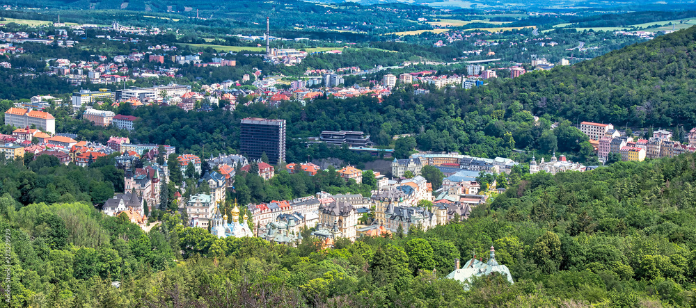 Karlsbad Stadt Kurort Gebirge Wald