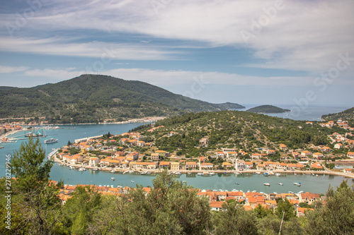 Blick auf Vela Luka in Kroatien