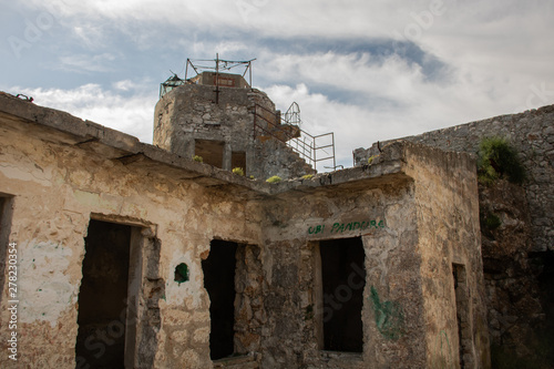 Obraz na plátně Festung auf dem Berg Hum auf der Insel Korcula