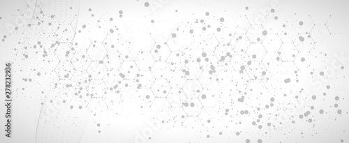 Abstract DNA technology. Science medical concept. Futuristic background