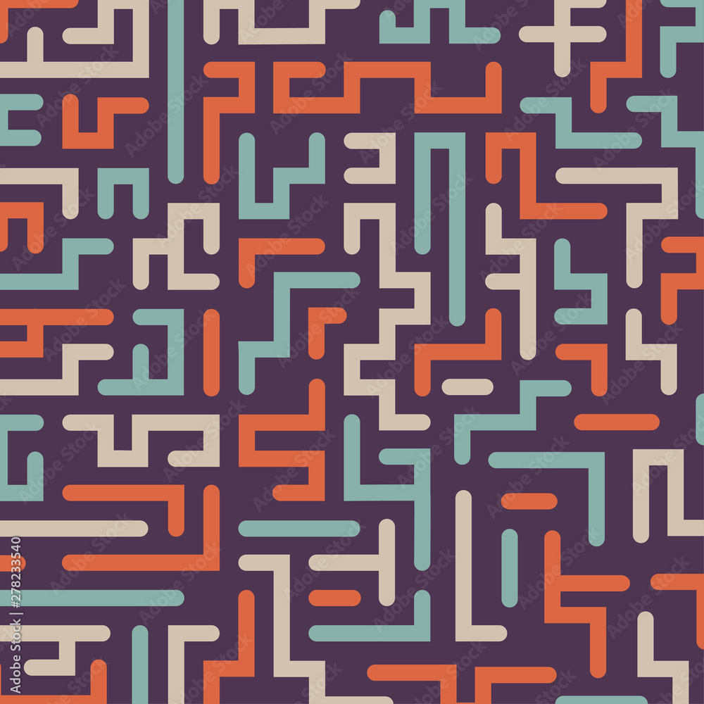 Labyrinth pattern background  , Striped colorful geometric pattern.