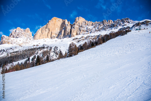 Winter in Dolomites Mountains