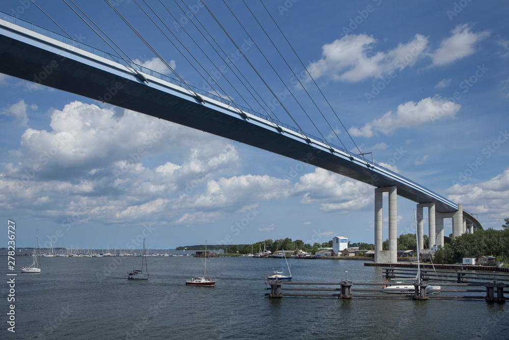 City of Stralsund. Rugen. Bridge City of Stralsund. Rugen. Bridge