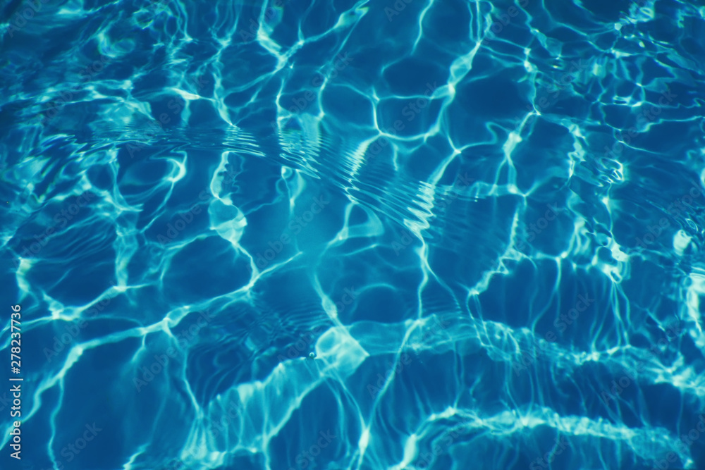 Fototapeta Pływackiego basenu wody słońca odbicia tło. Ripple Water.