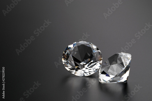 diamonds on black background copyspace